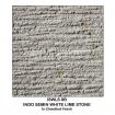 Indo Semin White Lime Stone - In Chiselled Finish